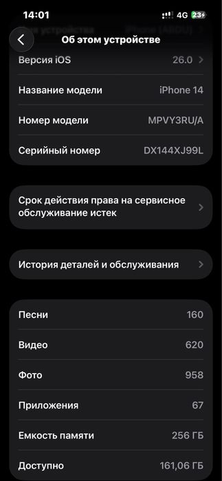 Айфон 14 256г в экране есть черный точьки