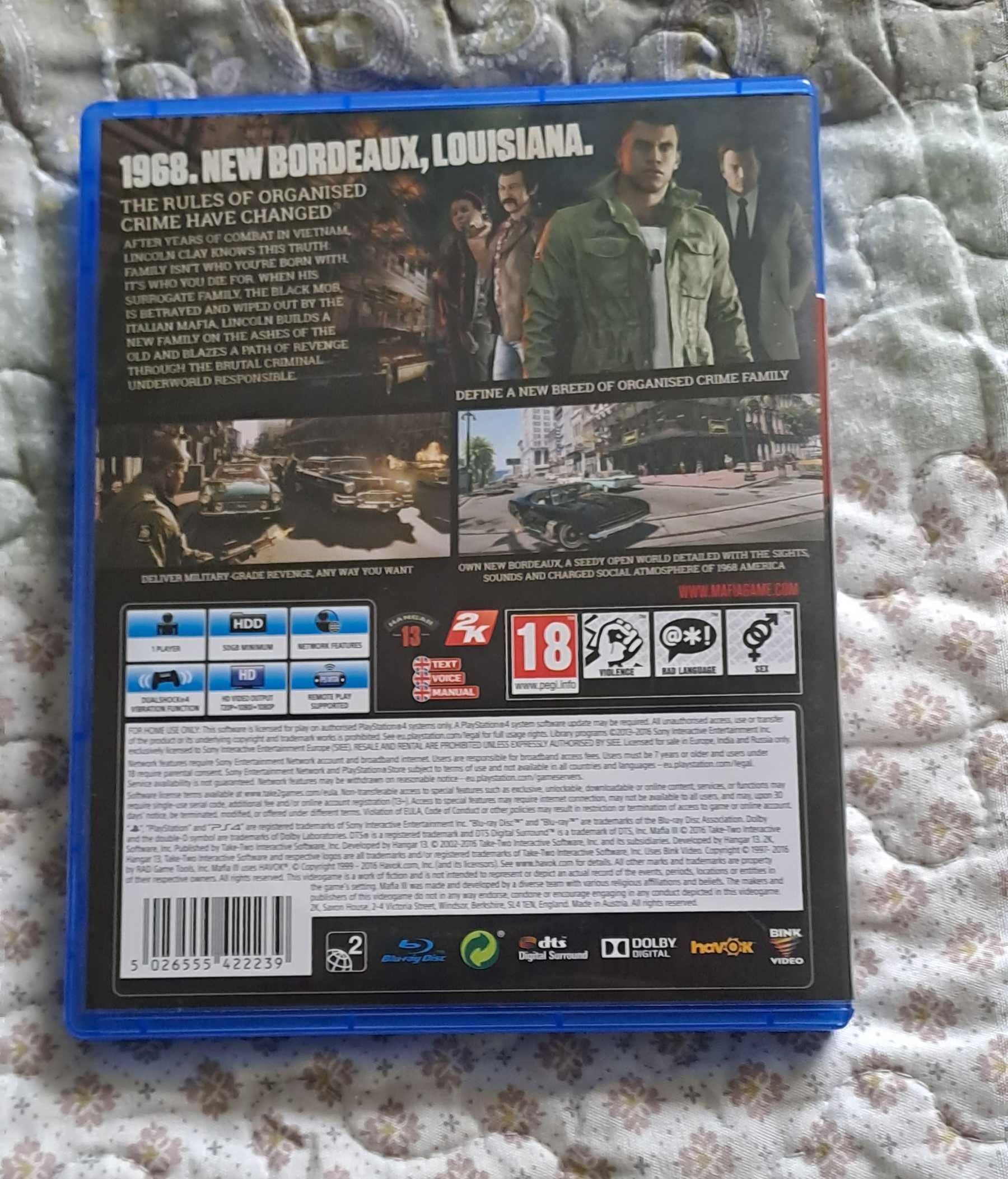 Mafia 3 Playstation 4, PS4