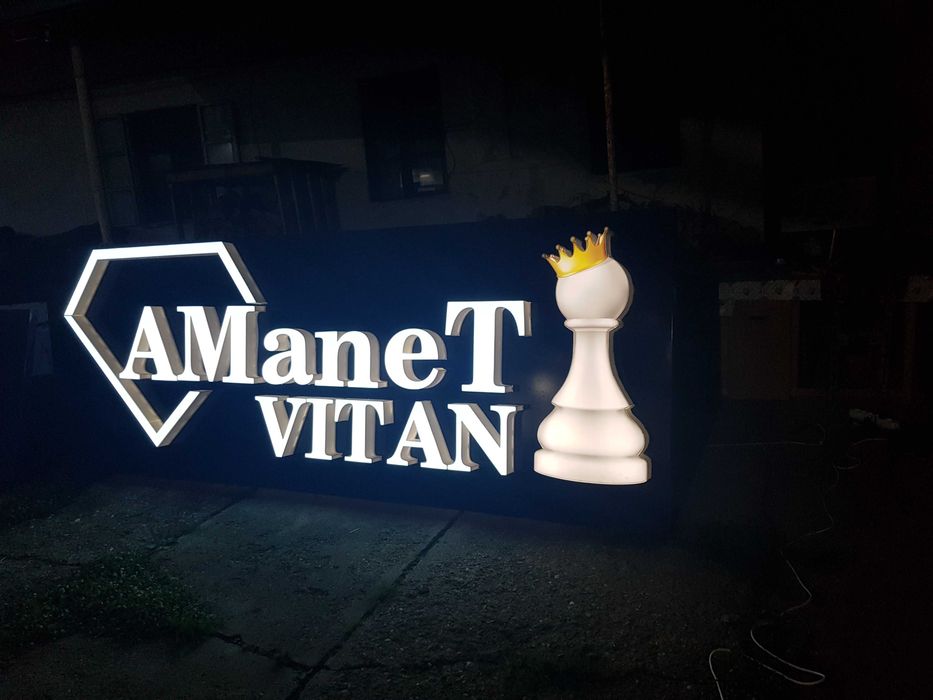 Reclame luminoase litere volumetrice casete si firme luminoase