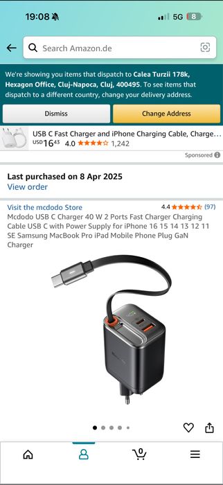 Incarcator iphone fast charge 40w mcdodo