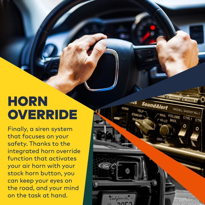 Serena  lamphus SoundAlert 100W Emergency Police Siren Kit