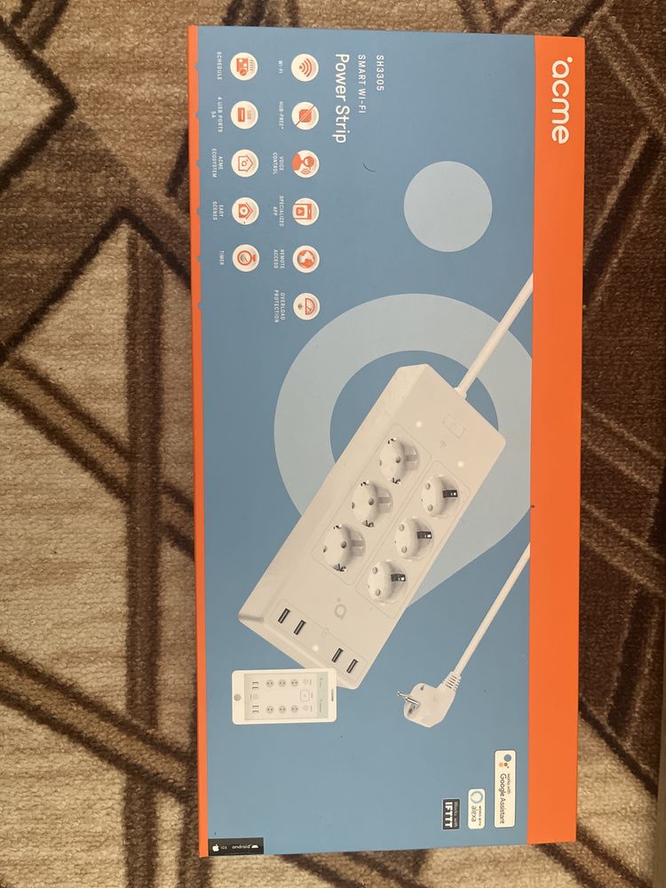 Acme Smart Wi-Fi разклонител, 6 гнезда SH3305