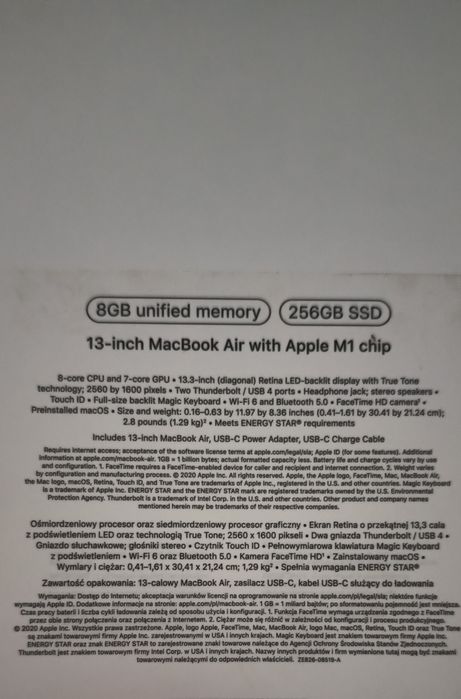 Laptop MacBook Air M1