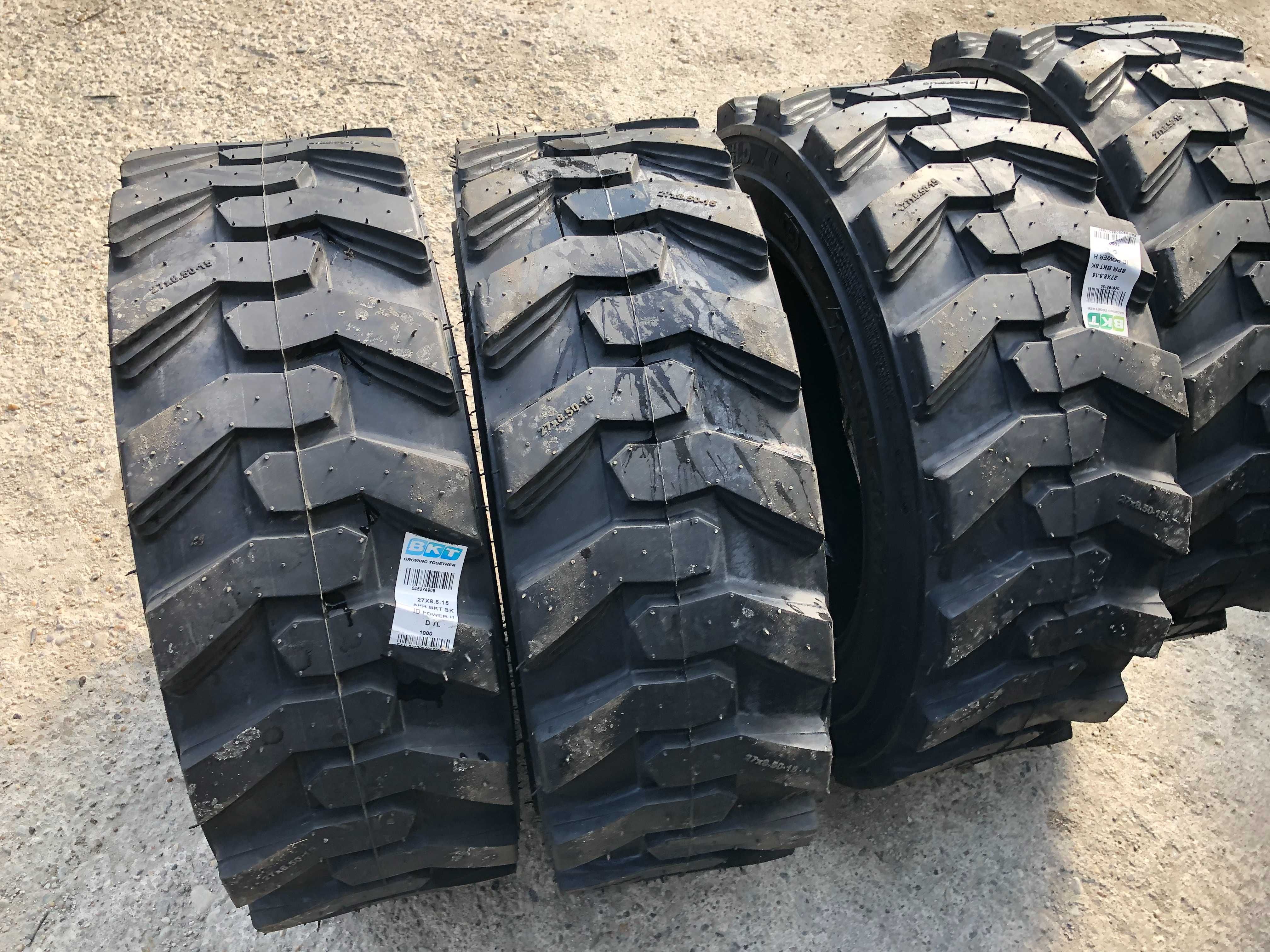 Anvelope noi 27X8.5-15 BKT cauciucuri pentru BOBCAT