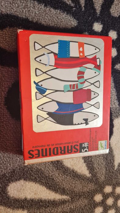 Детски карти за игра Djeco - Сардини и други