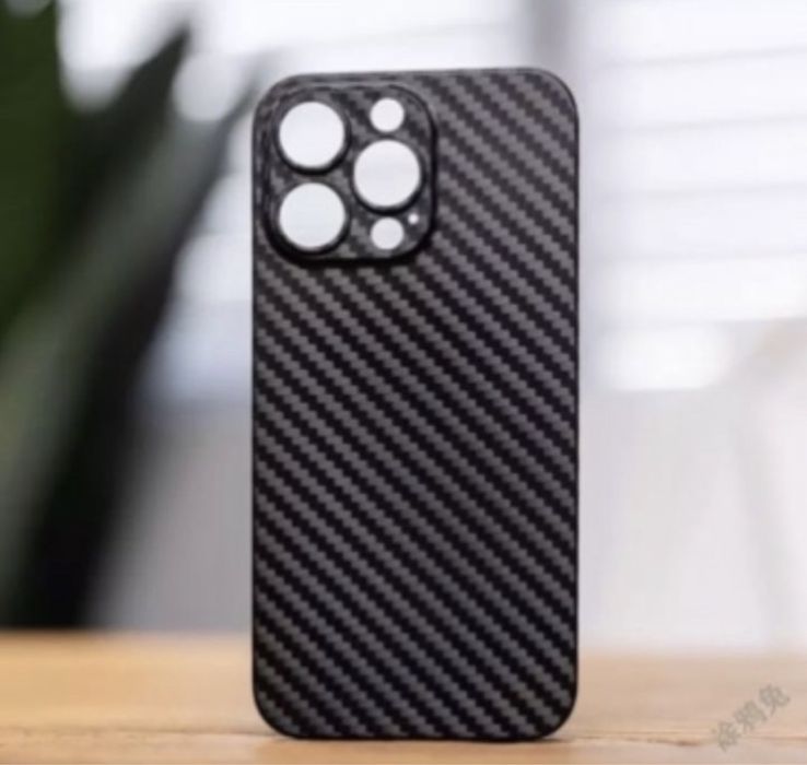Husa Iphone 13/14/15/16/PRO/MAX Super Slim Carbon Stripe Neagra Black