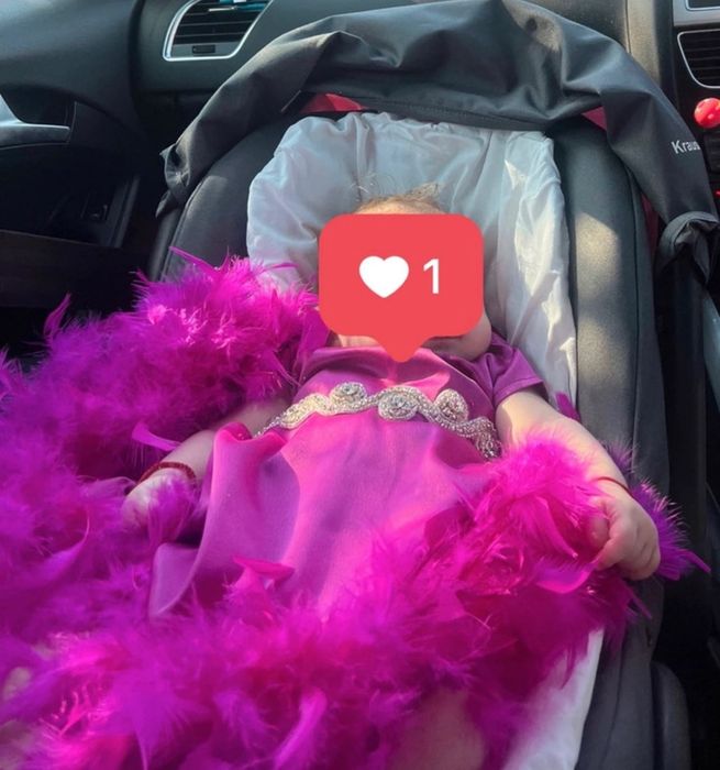 Rochițe mamă fică (nașă/fină) din pene naturale