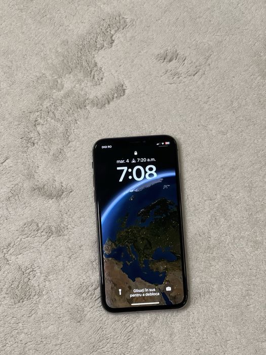 iPhone X Negru 64 GB 100% baterie impecabil