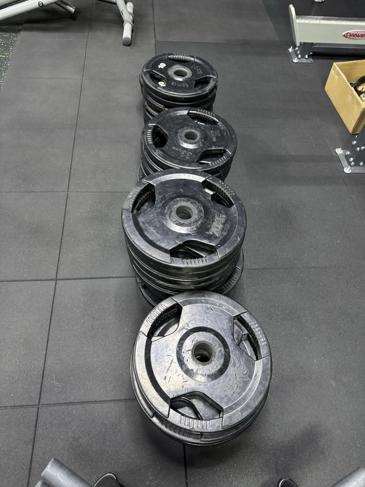 Discuri 5kg 10kg 15kg 20kg 25kg + suport Technogym