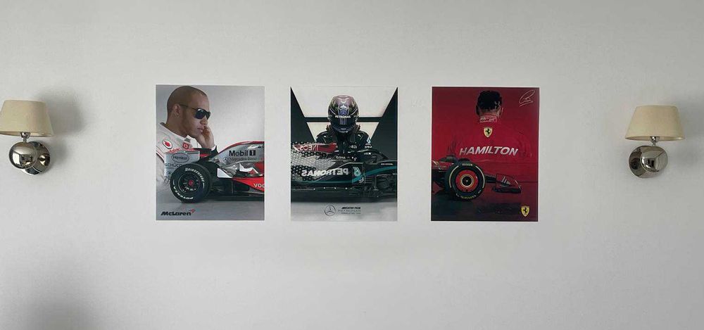 Set 3 postere Lewis Hamilton