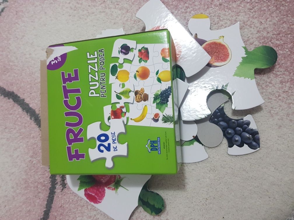 Set puzzle uri legume, fructe, animale domestice si salbatice