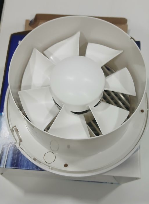 Ventilator de baie  Ø 150 mm alb cu rulment cu bile