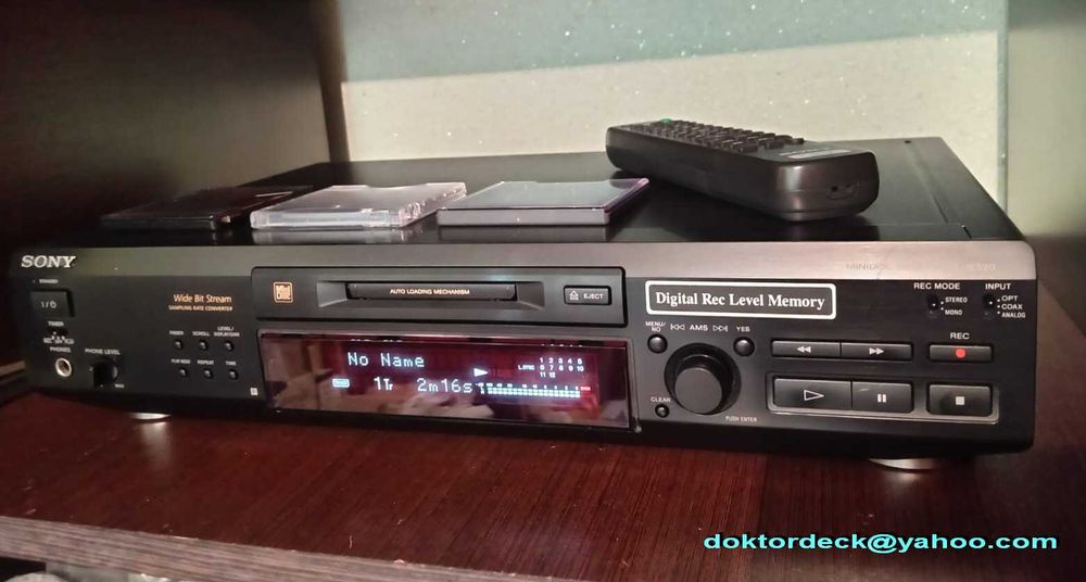 minidisc SONY MDS-JE520 cu tel. originala