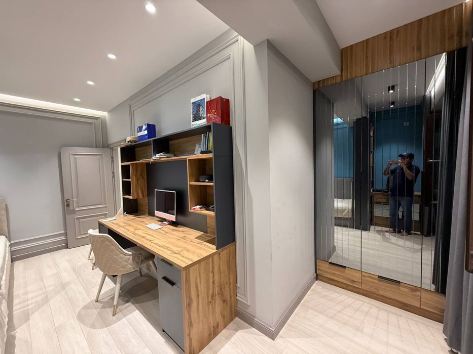 Студийная 3-х комнатная квартира в ЖК Bobur Elite. Авторский ремонт.