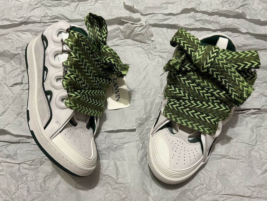 Adidasi Lanvin Curb White And Green
