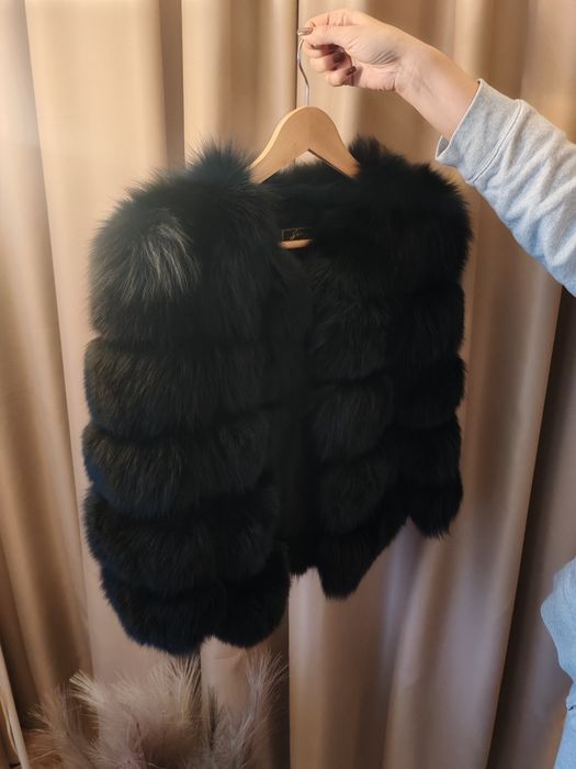 Дамско палто от естествен косъм