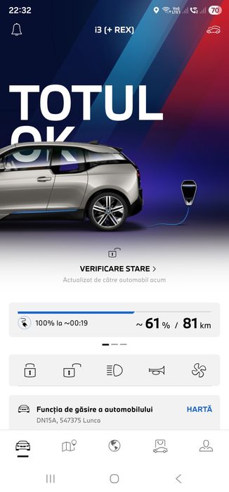 Bmw i3 Rex Plug-in Hybrid baterie 94% panoramic, jante iarna vara 20"