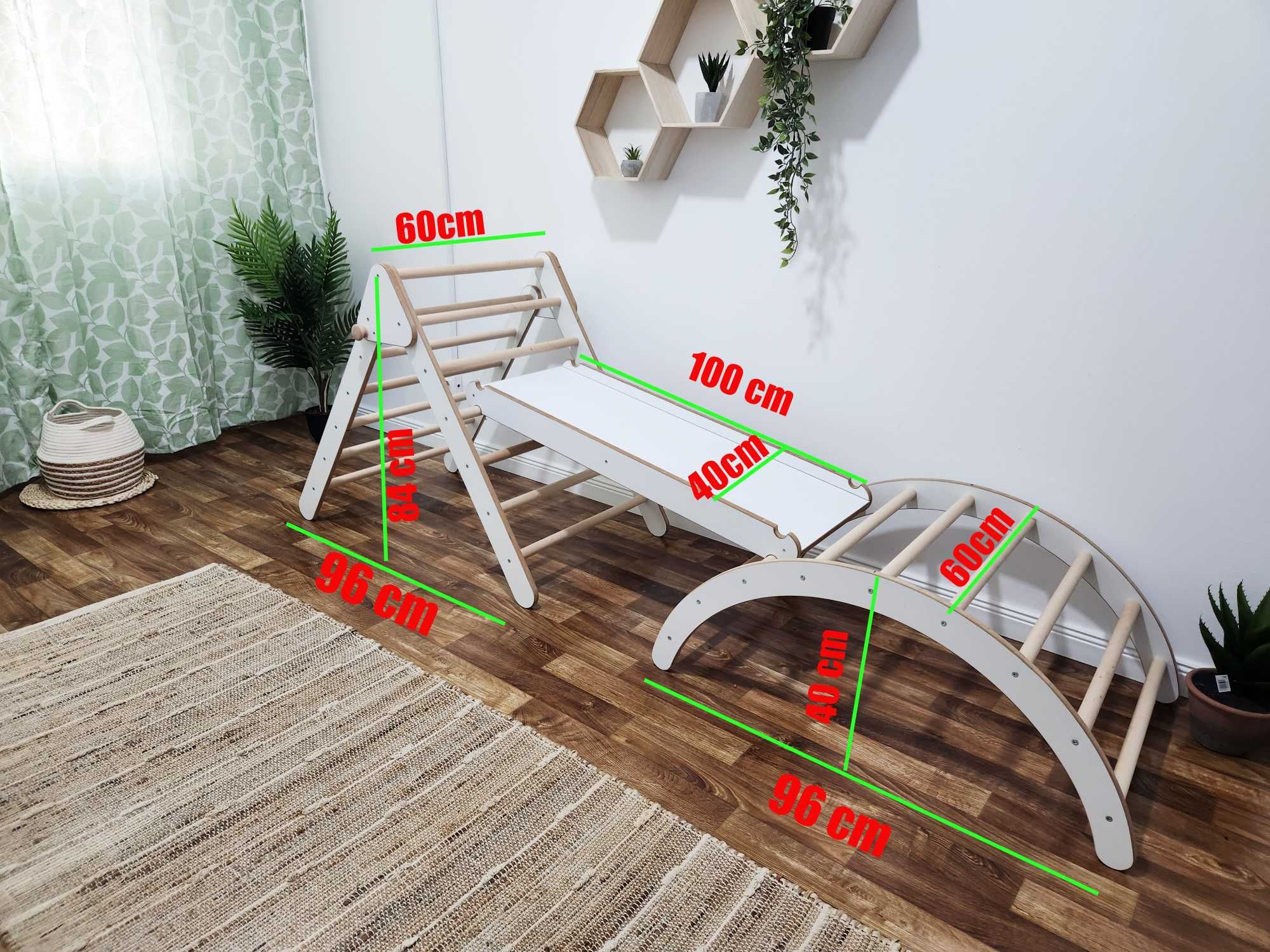 4in1 Triunghi Pikler de catarare +rampa+ arc, Montessori Pickler