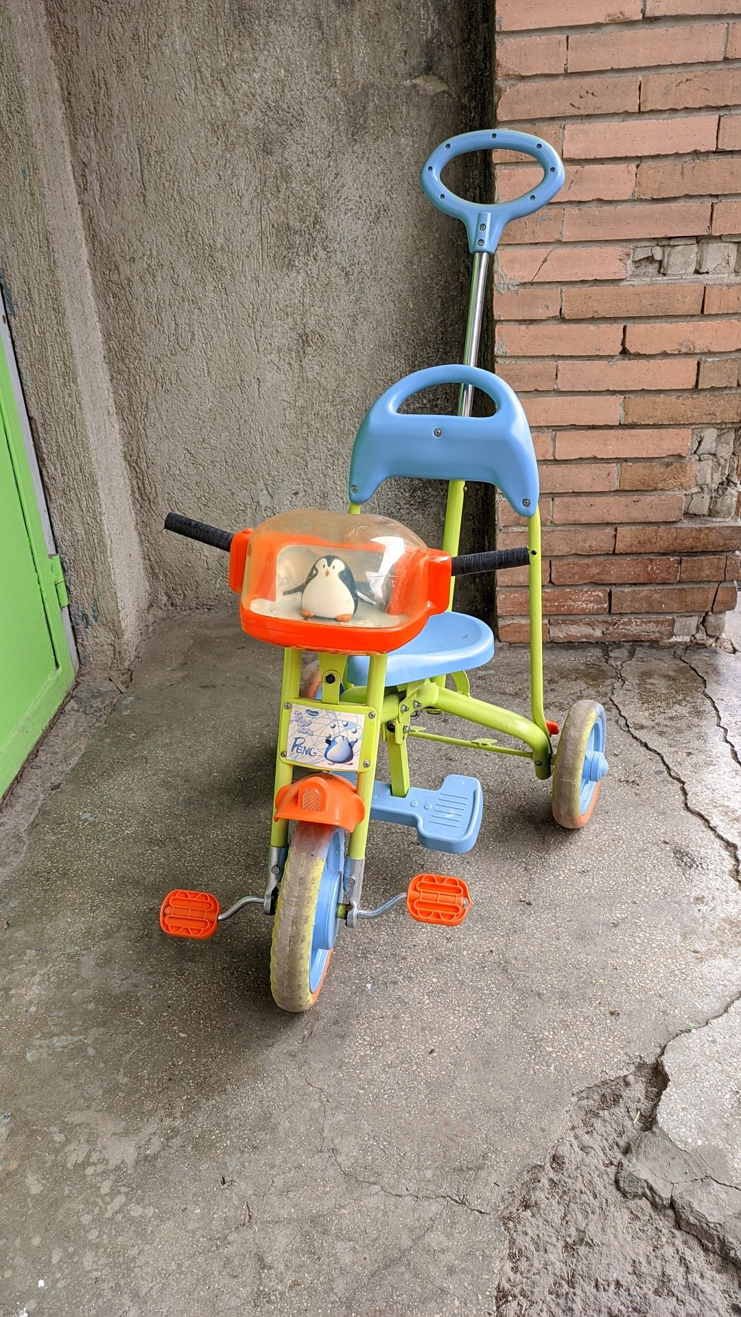 Tricicleta bicicleta copii cu maner