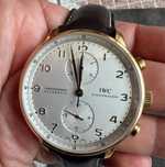 IWC Schaffhausen Portugiezer aur 18 k chrono
