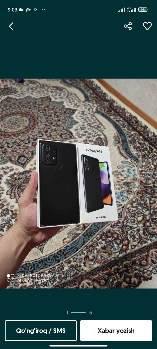Samsung a52 tel sotiladi