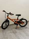 Bicicleta 16 inch 500 Robot Copii 4-6 ani culoare portocaliu cu negru