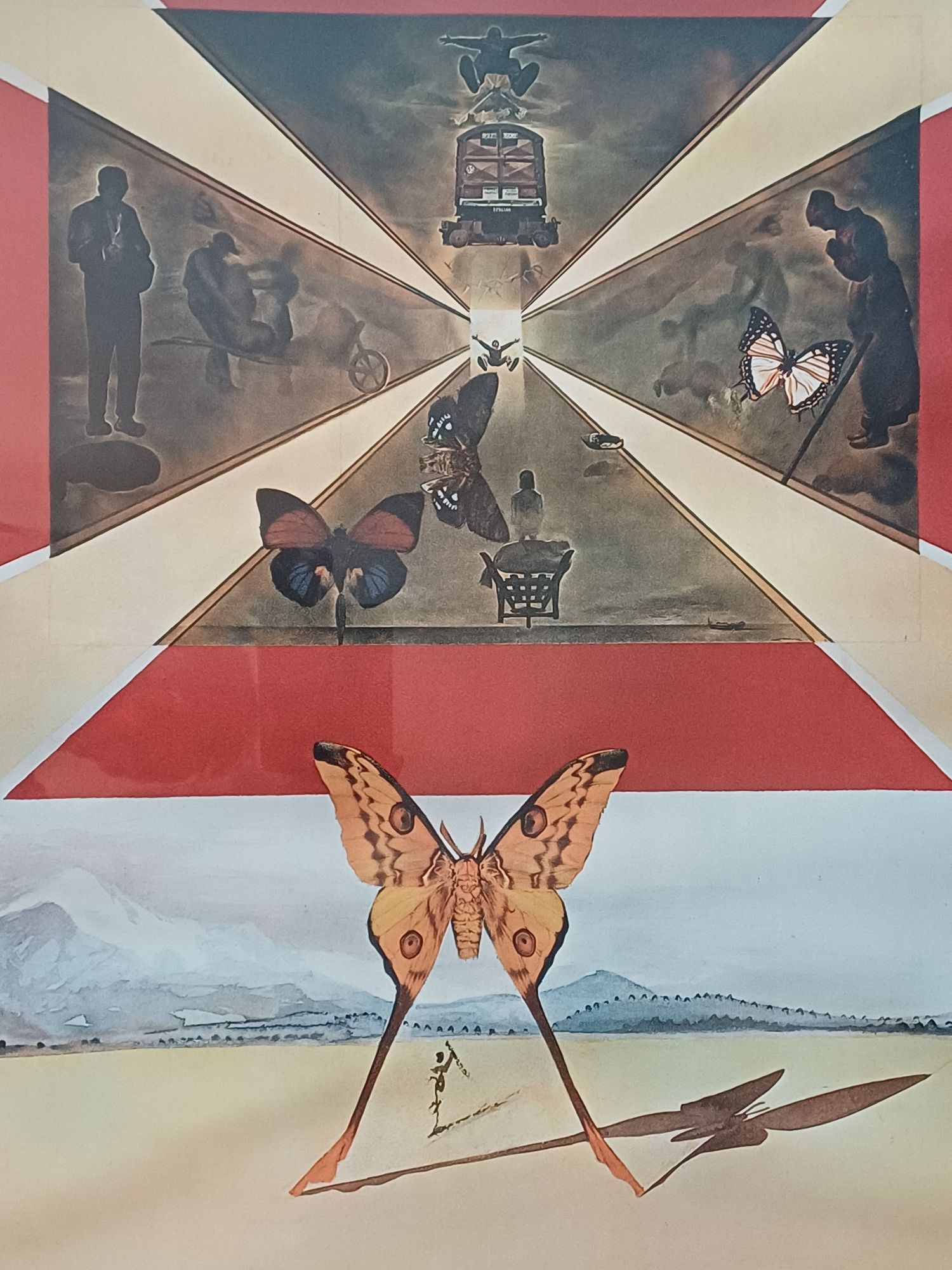 Litografie originală Salvador Dali - Roussillon , 1969 , 96x68 cm