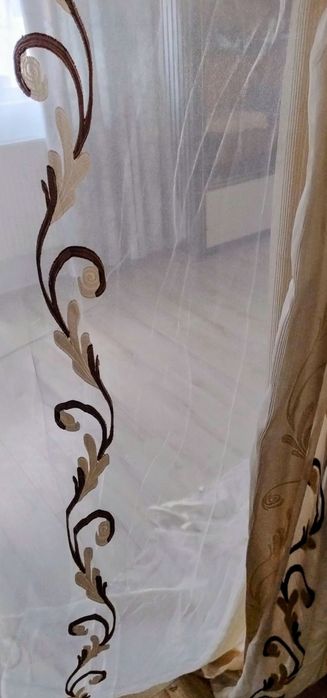 Perdele de zi bej ( pt 3 camere !)