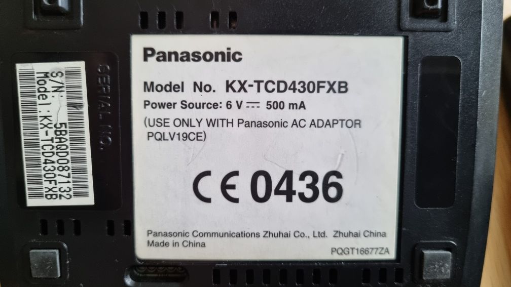 Telefon Panasonic KX- TCD430FXB