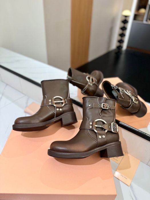 Cizme Miu Miu din piele