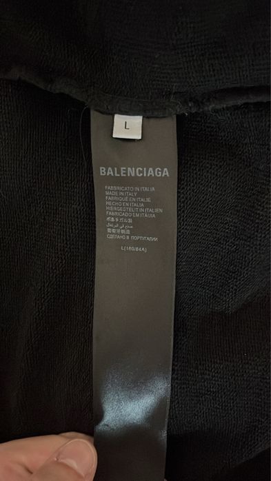 Balenciaga Mettal Zip Up Hoodie Disstresed