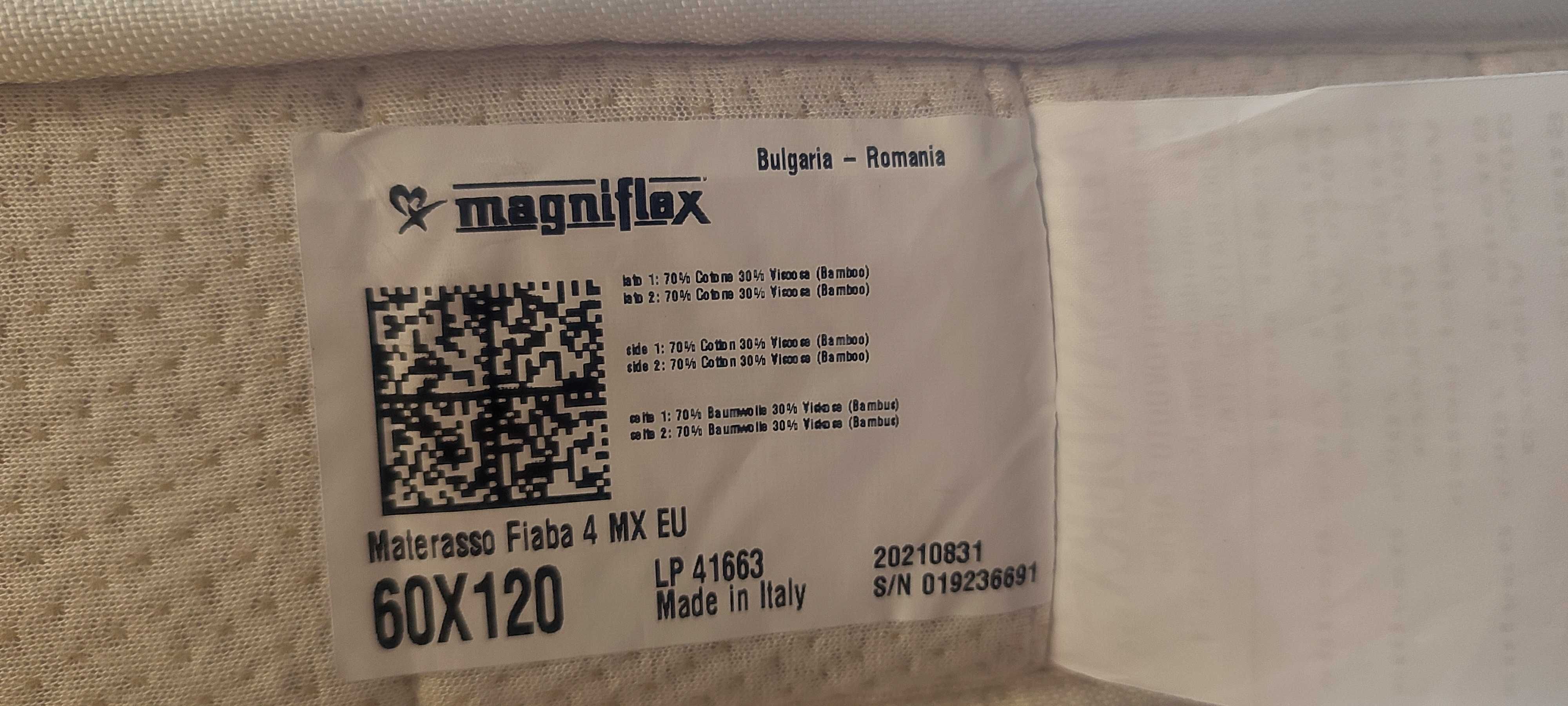 Бебешки матрак Magniflex baby bamboo 120/60
