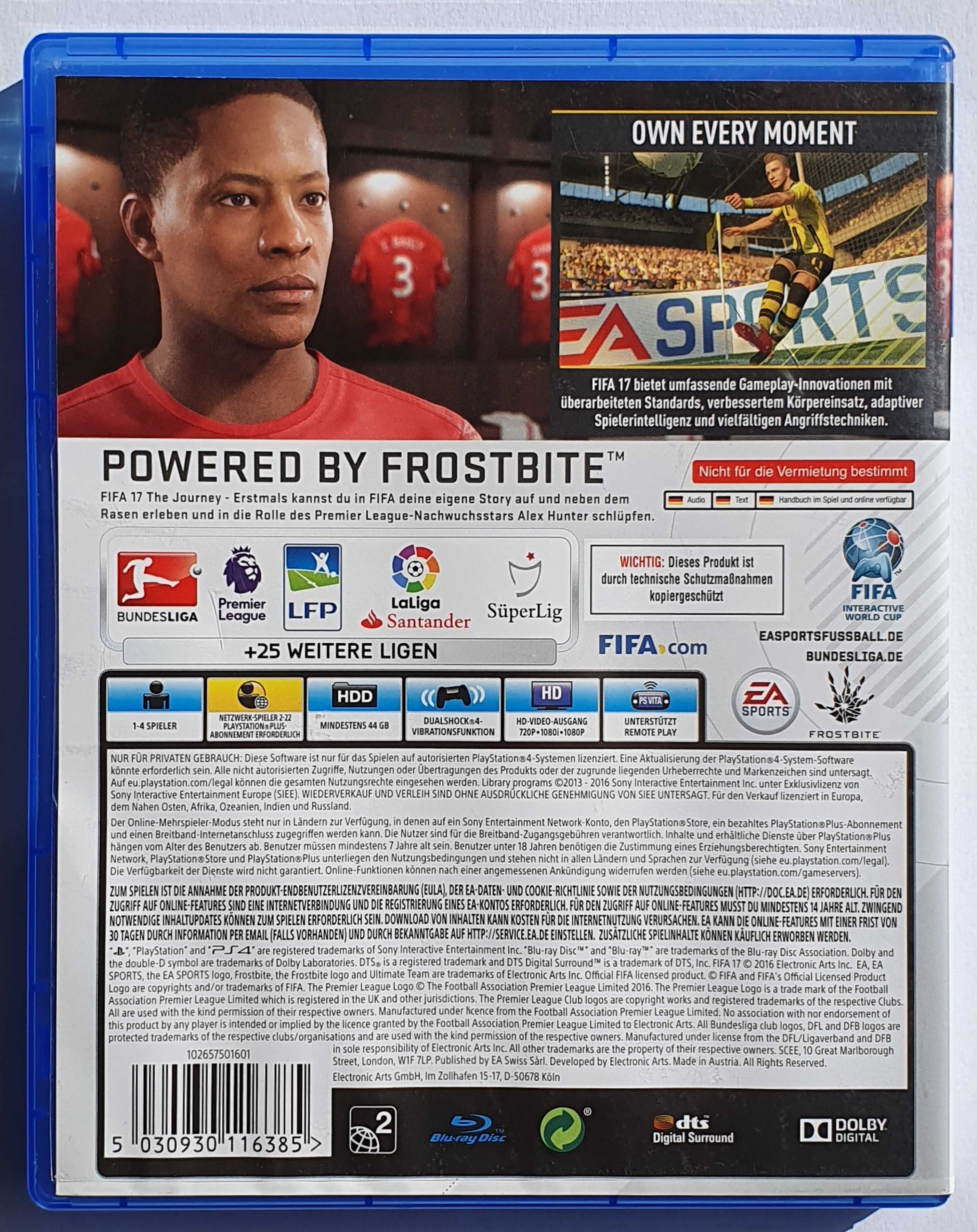 FIFA 17 PS4 Playstation 4 ФИФА 2017 Плейстейшън 5 PS5 футбол мач игра