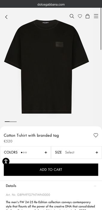 Оригинална мъжка тениска Dolce & Gabbana