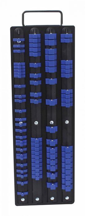 Suport organizator pentru chei tubulare 1/4 3/8 1/2 80 de clipsuri