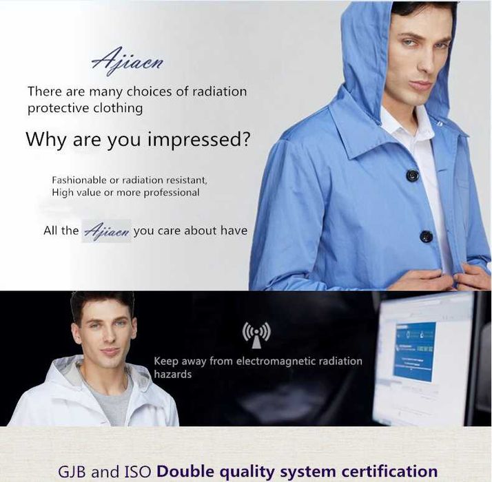 RF EMF EMR WiFi BT5 5G Екраниран Шлифер с Електромагнитна Защита EMP