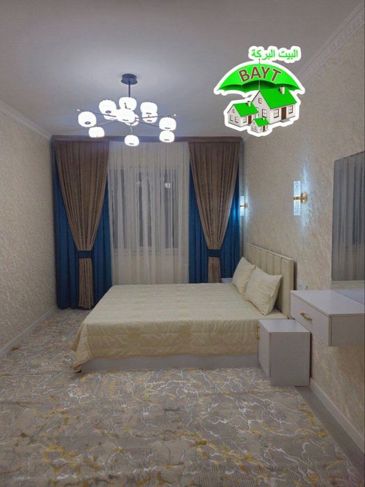 ^3/3/4 Чиланзар 8 квартал Евроремонт Мебель+техника Продаётся квартира