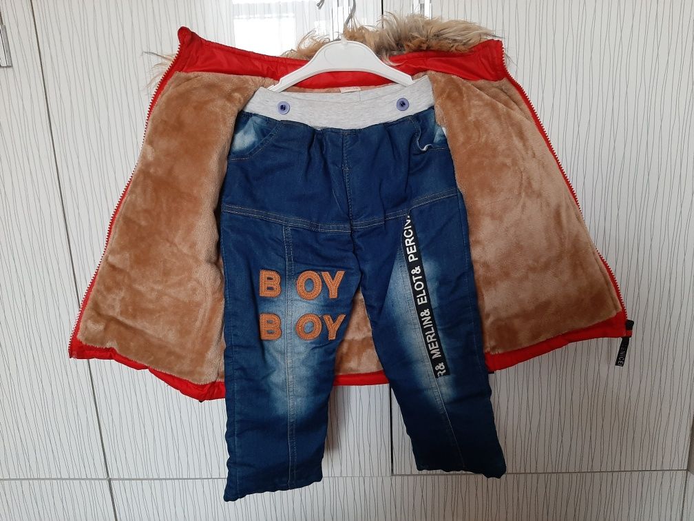 Куртка зимняя со штанишкой на мальчика. 1-2 лет