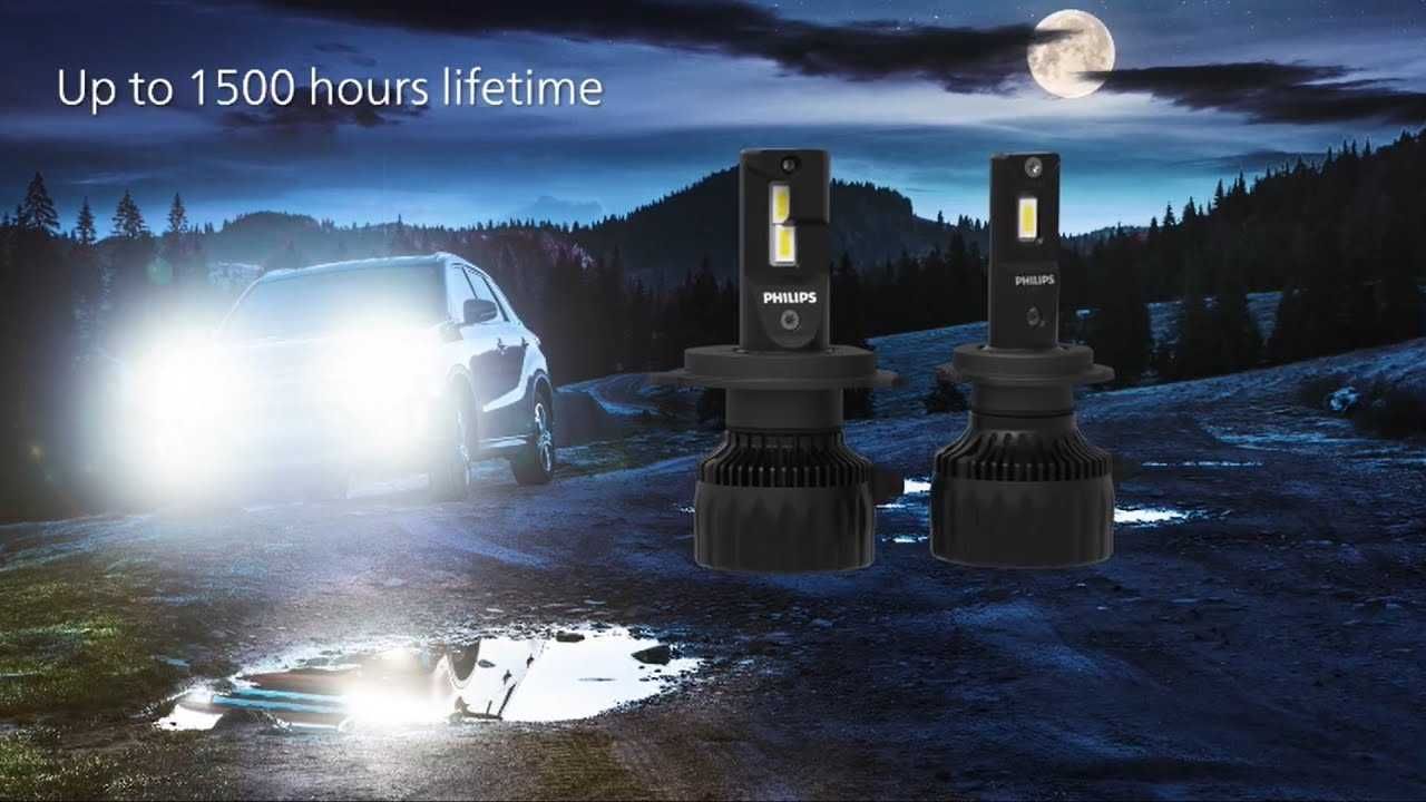 LED Крушки Philips, H4, 50W, 4000lm, 6300K, с Can-Bus технология