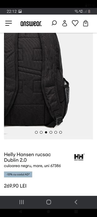 Ghiozdan/rucsac Helly Hansen nou