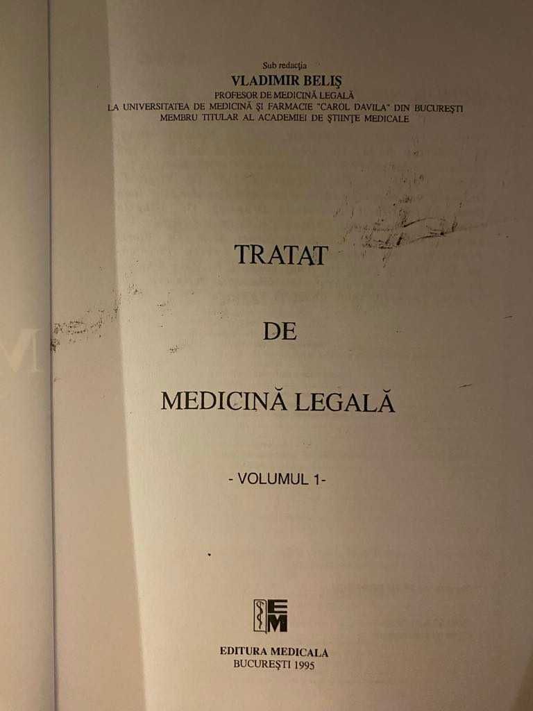 Vladimir Belis - Tratat de medicina legala - 2 volume