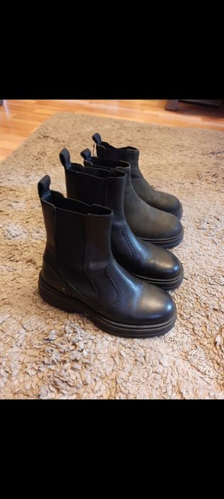 Gheta Zara din piele model Rick Owens ,marimea 40