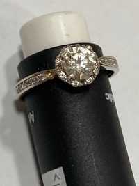 Златен пръстен 14 к бяло злато 585