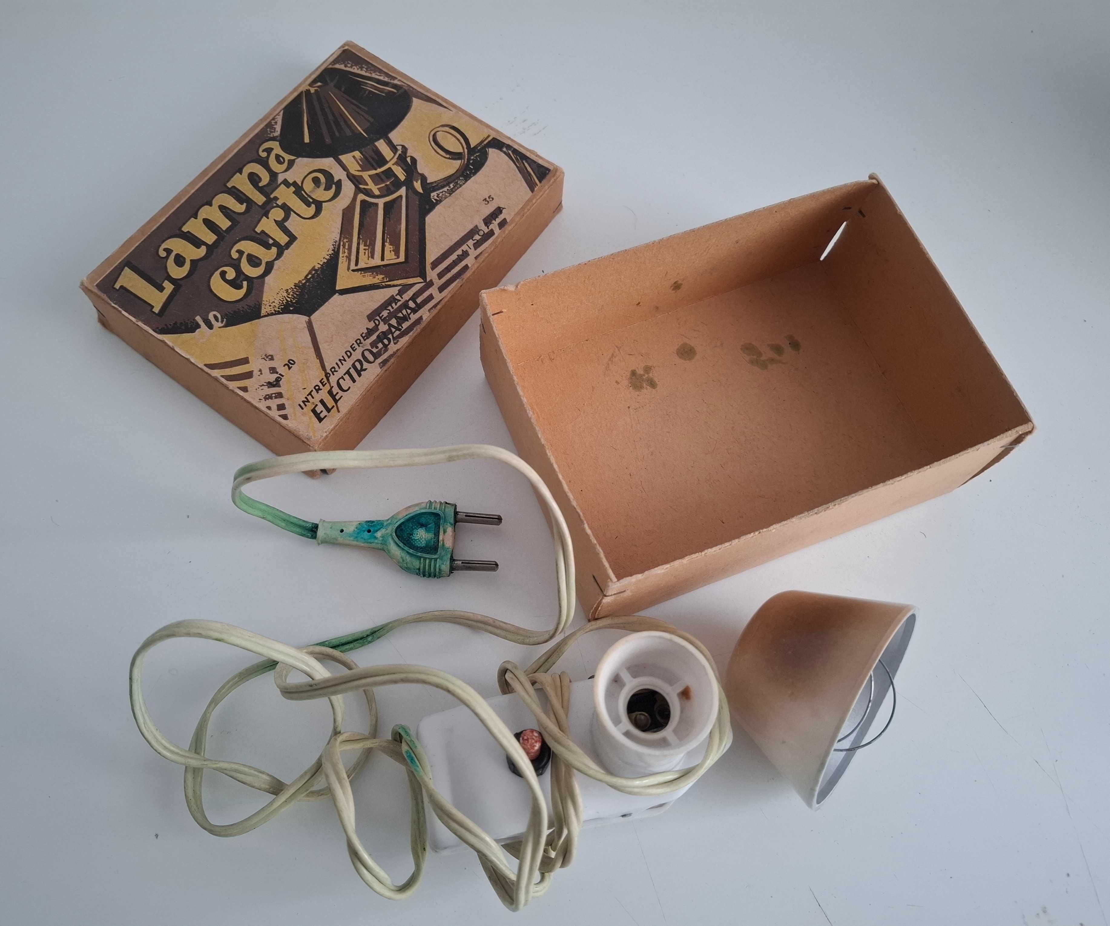 Veche lampa de carte - colectie - ELECTRO-BANAT TIMISOARA