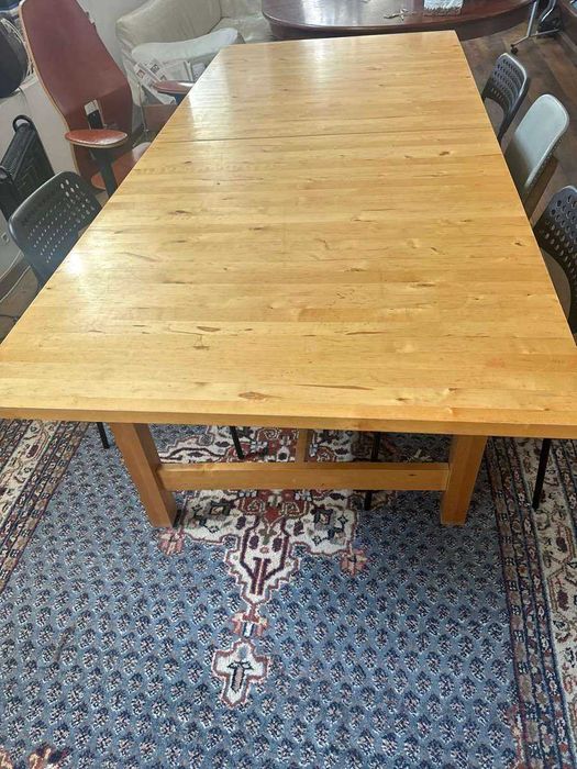 Masa Din Lemn masiv 220 cm extensibila