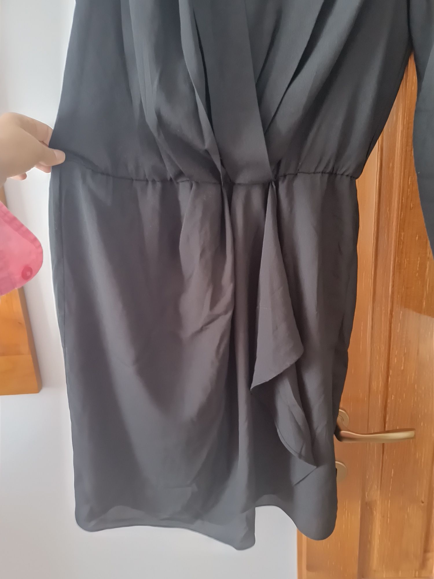 Rochie neagra cu maneci La redoute