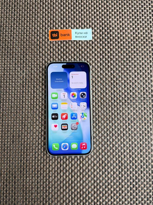 100% Батерия! iPhone 15 Лизинг от 40лв/м ГАРАНЦИЯ Blue 128GB син