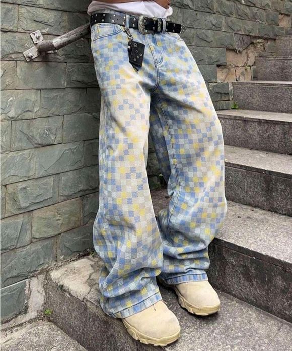 Нови камуфлажни baggy дънки панталони дракони карго ХЛ
