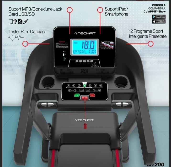 Bandă de alergat Techfit MT200