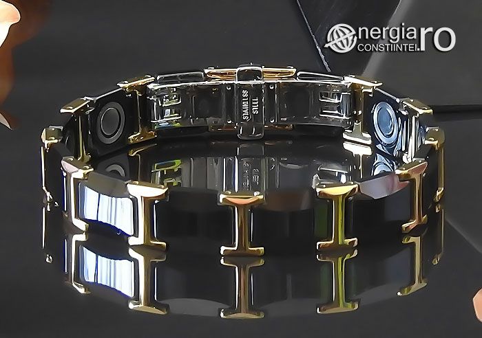 Bratara Magnetica Energetica din Tungsten si INOX - cod BRA033